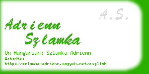 adrienn szlamka business card